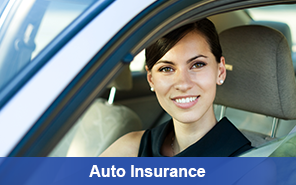 Woman in New Car - Insurance Agency